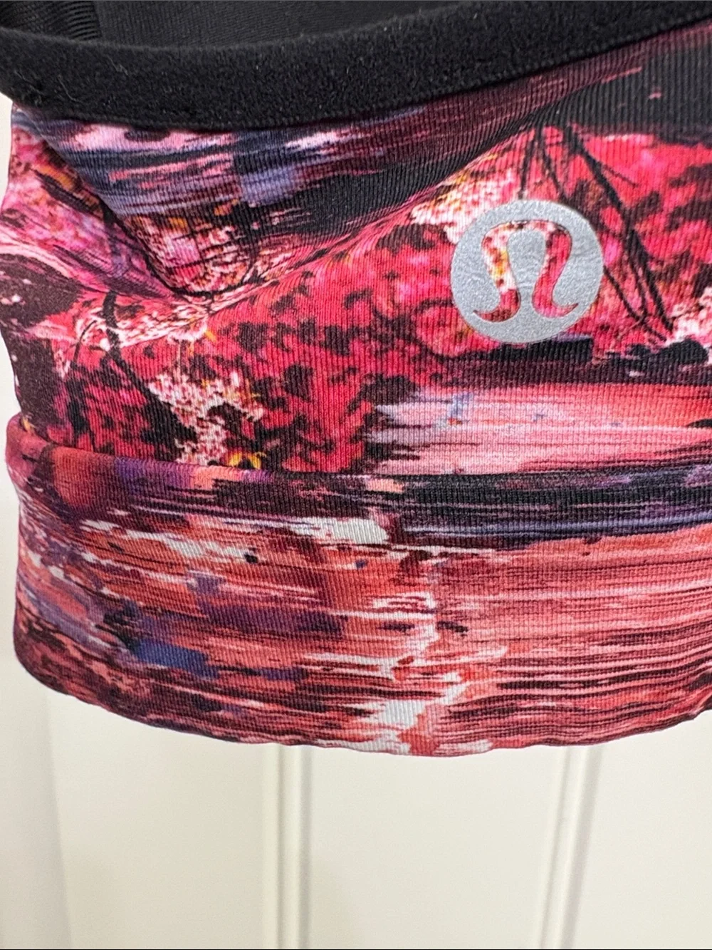 lululemon athletica Pink and Black Abstract Racerback Sports Bra - Picture 5 of 7